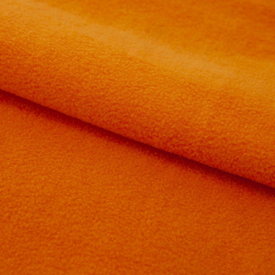 Флис DTY 16-1358, 250 г/м2, шир. 150 см, цвет оранжевый - купить в Орске. Цена 640.46 руб.