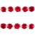 Тесьма плетеная "Рюш", упак. 9,14 м, цвет красный - купить в Орске. Цена: 46.82 руб.