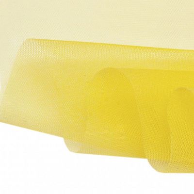 Фатин жесткий 16-68, 22 гр/м2, шир.180см, цвет жёлтый - купить в Орске. Цена 89.29 руб.