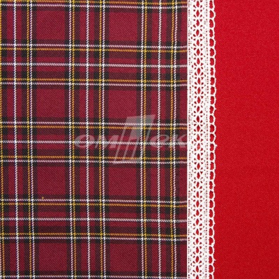 Ткань костюмная клетка 24379 2012, 230 гр/м2, шир.150см, цвет бордовый/бел/жел - купить в Орске. Цена 539.74 руб.