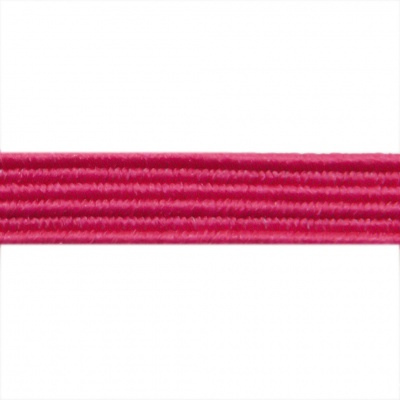 Резиновые нити с текстильным покрытием, шир. 6 мм ( упак.30 м/уп), цв.- 84-фуксия - купить в Орске. Цена: 155.22 руб.