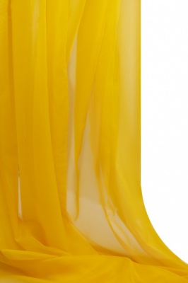 Портьерный капрон 13-0858, 47 гр/м2, шир.300см, цвет 21/жёлтый - купить в Орске. Цена 137.27 руб.