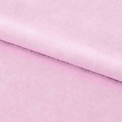 Велюр JS LIGHT 1, 220 гр/м2, шир.150 см, (3,3 м/кг), цвет бл.розовый - купить в Орске. Цена 1 055.34 руб.