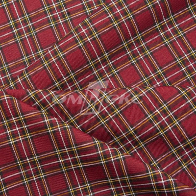 Ткань костюмная клетка 24379 2012, 230 гр/м2, шир.150см, цвет бордовый/бел/жел - купить в Орске. Цена 539.74 руб.