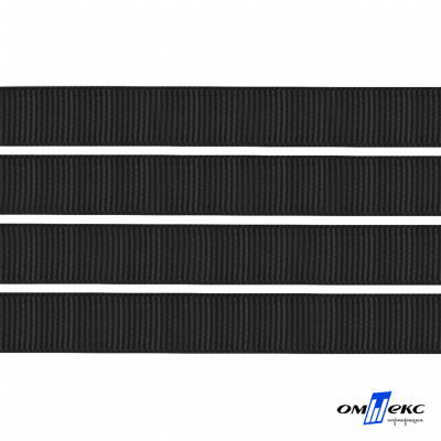 Лента репсовая  6 мм (1/4), 91,4 м черная  - купить в Орске. Цена: 192.46 руб.