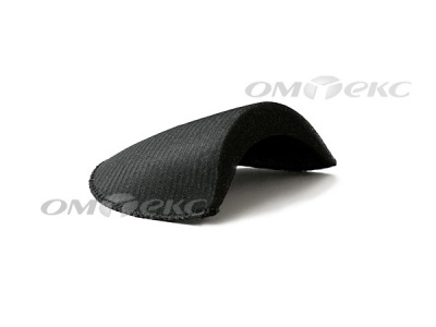 Плечевые накладки ОВ-10, обшитые, цвет чёрный - купить в Орске. Цена: 16.83 руб.