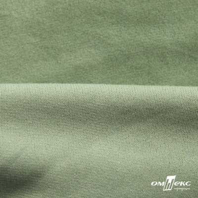 Трикотажное полотно ворсовое 100% полиэфир, шир. 180-185 см,  цвет шалфей - купить в Орске. Цена 824.46 руб.
