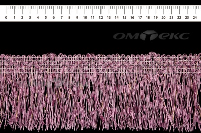 011-фиолет, Бахрома арт.001 шир.10см (упак.12+/-0,5м) - купить в Орске. Цена: 1 213.44 руб.