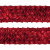 Тесьма с пайетками 3, шир. 35 мм/уп. 25+/-1 м, цвет красный - купить в Орске. Цена: 1 308.30 руб.