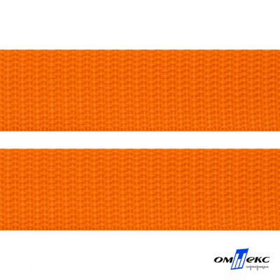 Оранжевый- цв.523 -Текстильная лента-стропа 550 гр/м2 ,100% пэ шир.25 мм (боб.50+/-1 м) - купить в Орске. Цена: 405.80 руб.