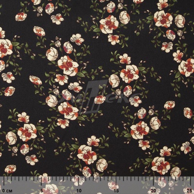 Плательная ткань "Фламенко" 3.1, 80 гр/м2, шир.150 см, принт растительный - купить в Орске. Цена 239.03 руб.