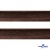 Кант атласный 074, шир. 12 мм (в упак. 65,8 м), цвет коричневый - купить в Орске. Цена: 237.16 руб.