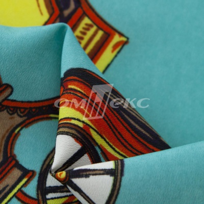 Плательная ткань "Фламенко" 16.2, 80 гр/м2, шир.150 см, принт этнический - купить в Орске. Цена 241.49 руб.