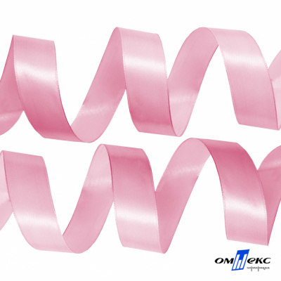 050-нежно-розовый Лента атласная упаковочная (В) 85+/-5гр/м2, шир.25 мм (1/2), 25+/-1 м - купить в Орске. Цена: 54.51 руб.