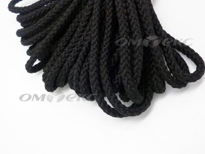 Шнур В-035 4 мм круп.плетение 100 м черный - купить в Орске. Цена: 156.40 руб.