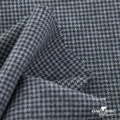 Ткань костюмная Пье-де-пуль 24013, 210 гр/м2, шир.150см, цвет чёрн/св.серый - купить в Орске. Цена 334.18 руб.