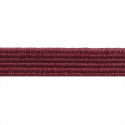 Резиновые нити с текстильным покрытием, шир. 6 мм ( упак.30 м/уп), цв.- 88-бордо - купить в Орске. Цена: 155.22 руб.