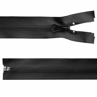 Молния водонепроницаемая PVC Т-7, 100 см, разъемная, цвет чёрный - купить в Орске. Цена: 61.89 руб.