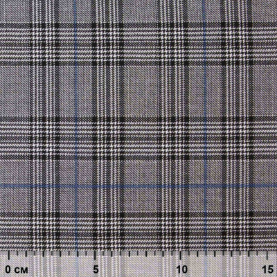 Ткань костюмная "Клер" 80% P, 16% R, 4% S, 200 г/м2, шир.150 см,#3 цв-серый/синий - купить в Орске. Цена 412.02 руб.
