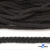 Шнур плетеный d-6 мм круглый, 70% хлопок 30% полиэстер, уп.90+/-1 м, цв.1078-черный - купить в Орске. Цена: 588 руб.