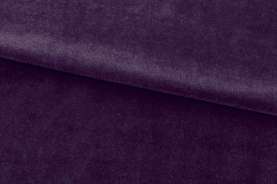 Бархат стрейч, 240 гр/м2, шир.160см, (2,4 м/кг), цвет 27/фиолет - купить в Орске. Цена 886.02 руб.