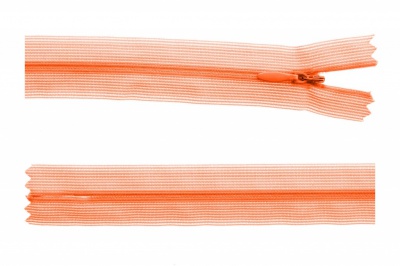 Молния потайная Т3 849, 50 см, капрон, цвет оранжевый - купить в Орске. Цена: 8.87 руб.