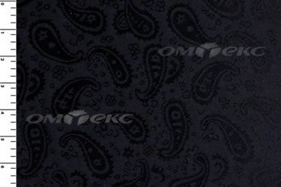 Ткань подкладочная жаккард Р14098, чёрный, 85 г/м2, шир. 150 см, 230T - купить в Орске. Цена 168.15 руб.