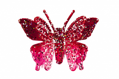 Бабочка декоративная пластиковая #10 - купить в Орске. Цена: 7.09 руб.