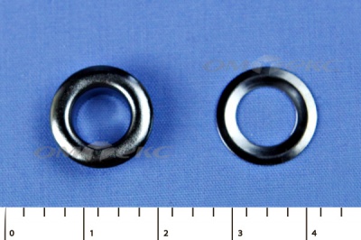 Люверсы металлические, блочка/кольцо, №5 (8 мм) упак.1000 шт- цв.никель - купить в Орске. Цена: 392 руб.