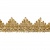 Тесьма металлизированная 0384-0240, шир. 40 мм/уп. 25+/-1 м, цвет золото - купить в Орске. Цена: 490.74 руб.