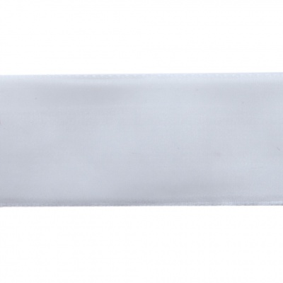 Лента бархатная нейлон, шир.25 мм, (упак. 45,7м), цв.01-белый - купить в Орске. Цена: 981.09 руб.