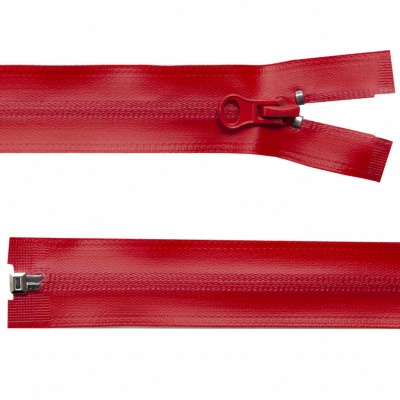 Молния водонепроницаемая PVC Т-7, 60 см, разъемная, цвет (820) красный - купить в Орске. Цена: 49.39 руб.