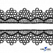 В16 -Кружево гипюр, шир.32 мм/уп.13,7 м, цв чёрный