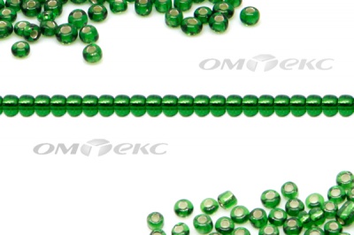 Бисер (SL) 11/0 ( упак.100 гр) цв.27В - зелёный - купить в Орске. Цена: 53.34 руб.