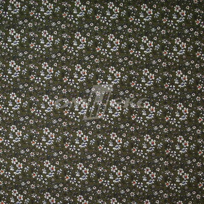 Плательная ткань "Фламенко" 11.2, 80 гр/м2, шир.150 см, принт растительный - купить в Орске. Цена 259.21 руб.