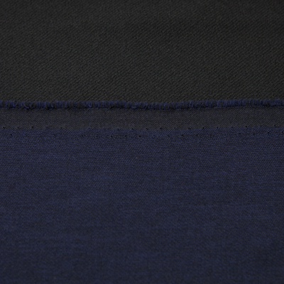 Ткань костюмная 26150 2009, 214 гр/м2, шир.150см, цвет т.синий - купить в Орске. Цена 358.58 руб.