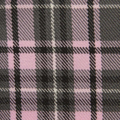 Ткань костюмная клетка 25577 2014, 230 гр/м2, шир.150см, цвет серый/роз/ч/бел - купить в Орске. Цена 539.74 руб.