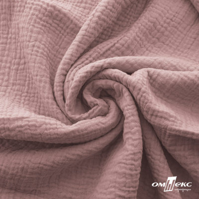 Ткань Муслин, 100% хлопок, 125 гр/м2, шир. 135 см   Цв. Пудра Розовый   - купить в Орске. Цена 388.08 руб.