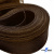 Регилиновая лента, шир.65мм, (уп.25 ярд), цв.- коричневый - купить в Орске. Цена: 499.43 руб.