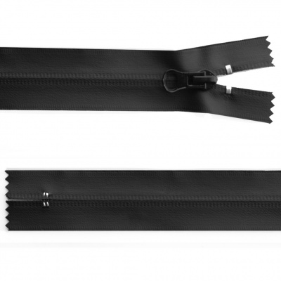 Молния водонепроницаемая PVC Т-7, 20 см, неразъемная, цвет чёрный - купить в Орске. Цена: 21.56 руб.
