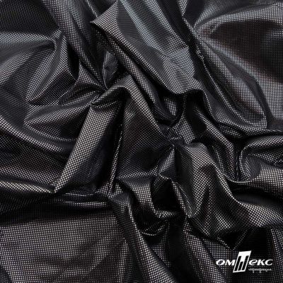 Ткань подкладочная фольгированная 210T, 100% полиэстер,58+/-5 г/м2, шир.150 cм. черный/BLACK  - купить в Орске. Цена 130.59 руб.