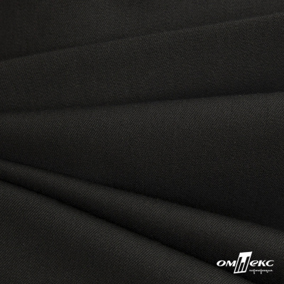 Костюмная ткань с вискозой "Диана", 260 гр/м2, шир.150см, цвет чёрный - купить в Орске. Цена 438.50 руб.