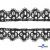 В15 -Кружево гипюр, шир.18 мм/уп.13,7 м, цв чёрный - купить в Орске. Цена: 306.74 руб.