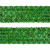 Тесьма с пайетками D4, шир. 35 мм/уп. 25+/-1 м, цвет зелёный - купить в Орске. Цена: 1 308.30 руб.