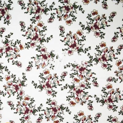 Плательная ткань "Фламенко" 23.1, 80 гр/м2, шир.150 см, принт растительный - купить в Орске. Цена 264.56 руб.
