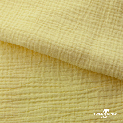 Ткань Муслин, 100% хлопок, 125 гр/м2, шир. 135 см (12-0824) цв.лимон нюд - купить в Орске. Цена 337.25 руб.