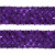 Тесьма с пайетками 12, шир. 35 мм/уп. 25+/-1 м, цвет фиолет - купить в Орске. Цена: 1 308.30 руб.
