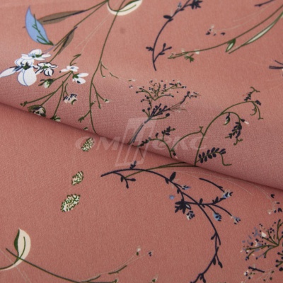 Плательная ткань "Фламенко" 2.1, 80 гр/м2, шир.150 см, принт растительный - купить в Орске. Цена 311.05 руб.