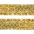 Тесьма с пайетками D16, шир. 35 мм/уп. 25+/-1 м, цвет золото - купить в Орске. Цена: 1 281.60 руб.