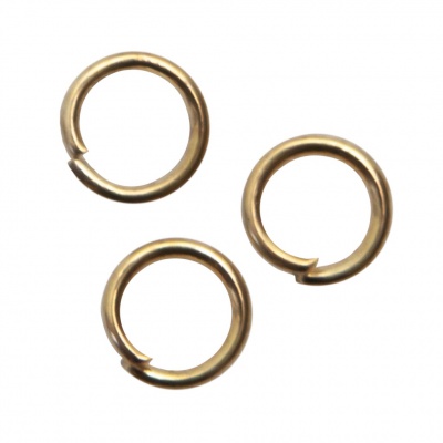 Кольцо  соединительное для бижутерии 5 мм, цв.-золото - купить в Орске. Цена: 0.44 руб.